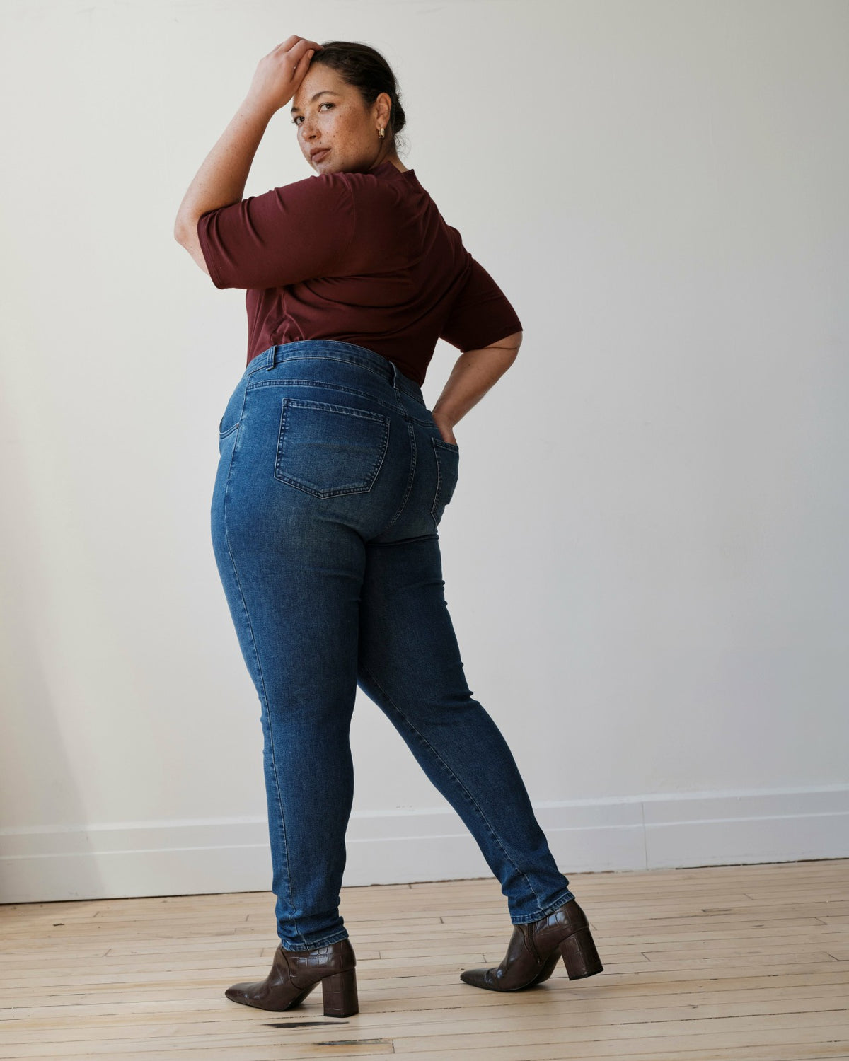 Seine High Rise Skinny Jeans 30 Inch - True Blue | Universal Standard