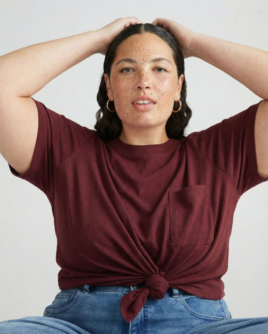 Garcon Tee - Black Cherry | Universal Standard