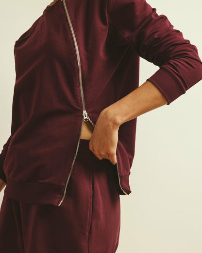 Hayes Sweatshorts - Black Cherry | Universal Standard