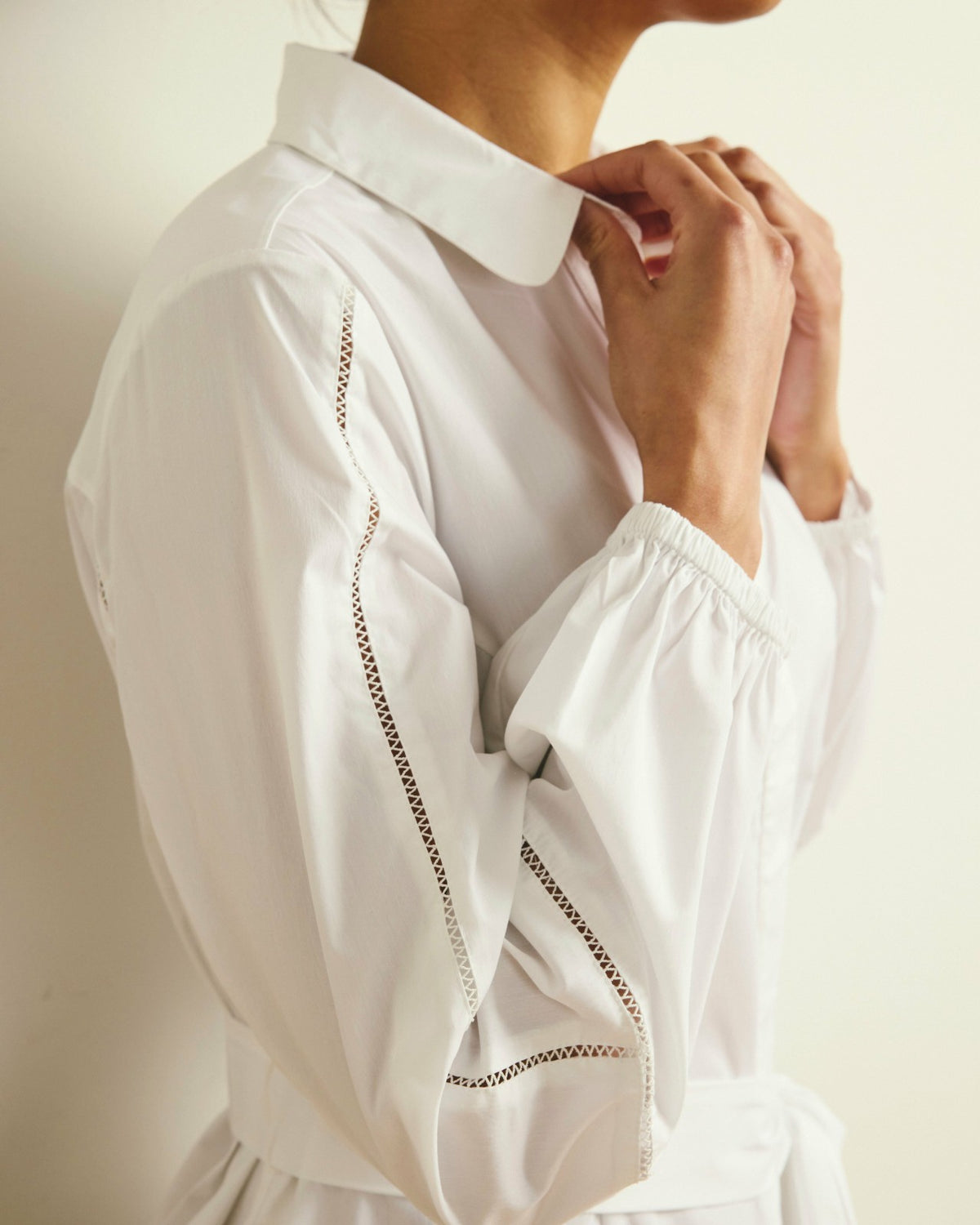 Claire Stretch Poplin Shirtdress - White | Universal Standard
