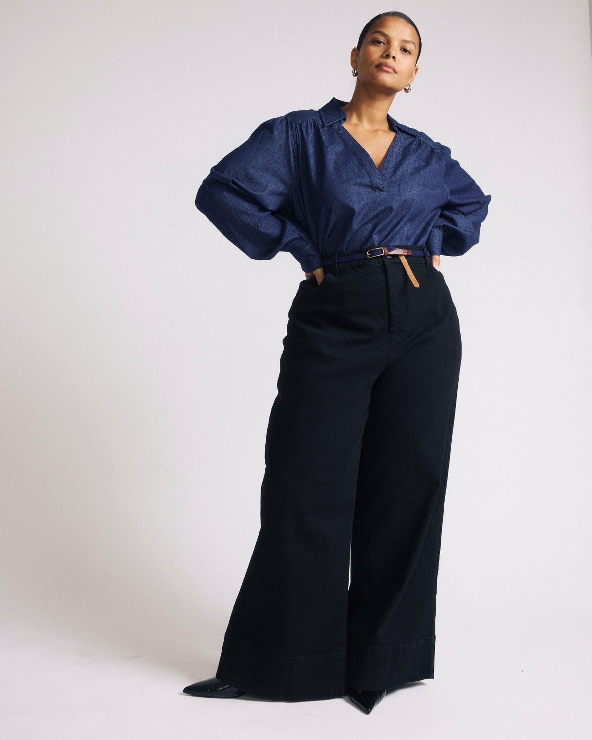 Carrie High Rise Wide Leg Jeans - Jet Black | Universal Standard