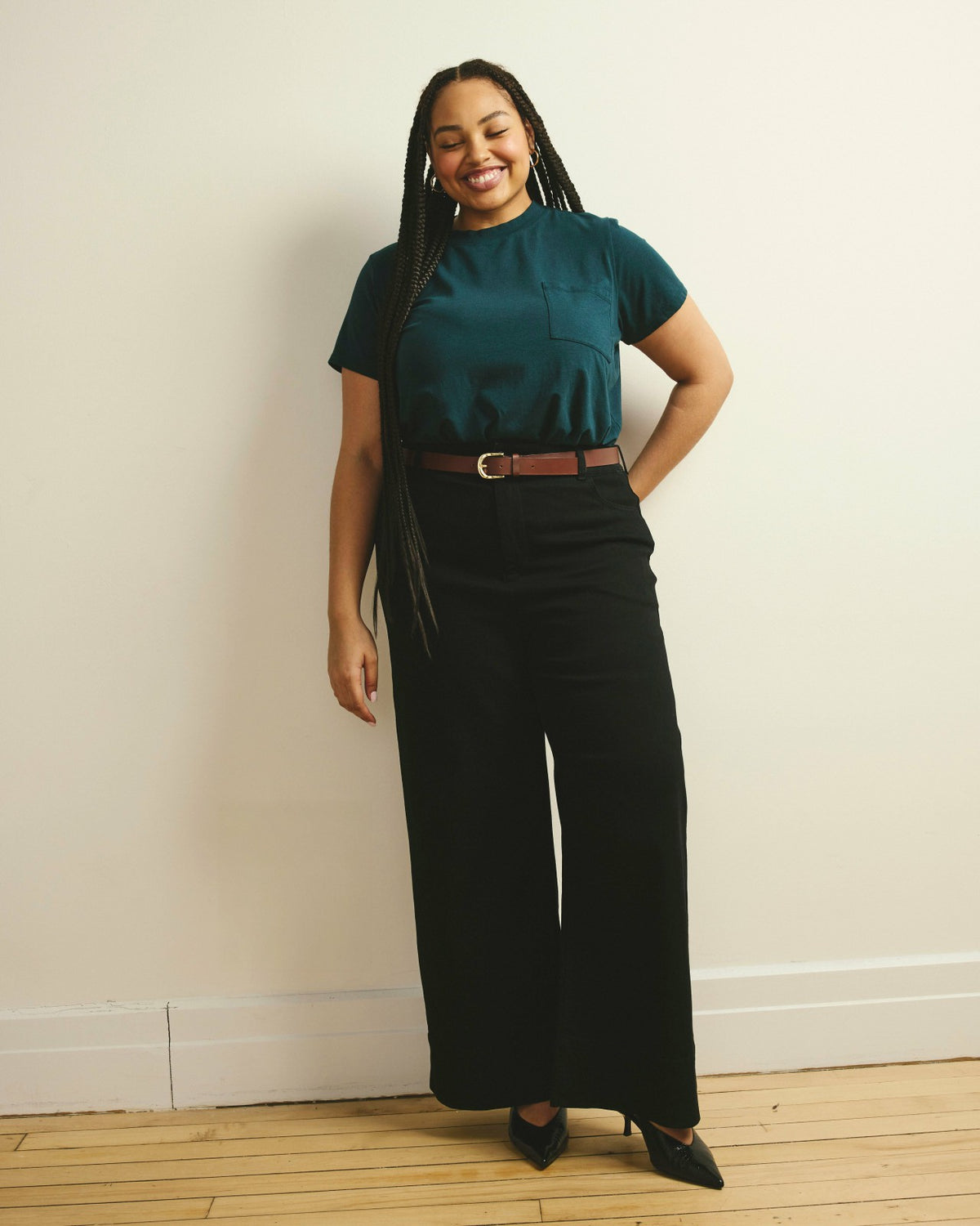 Carrie High Rise Wide Leg Jeans - Jet Black | Universal Standard