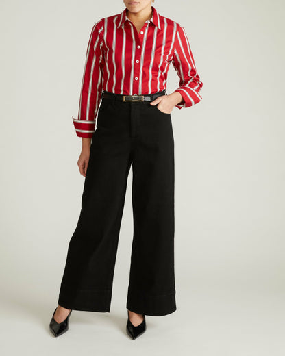 Carrie High Rise Wide Leg Jeans - Jet Black | Universal Standard