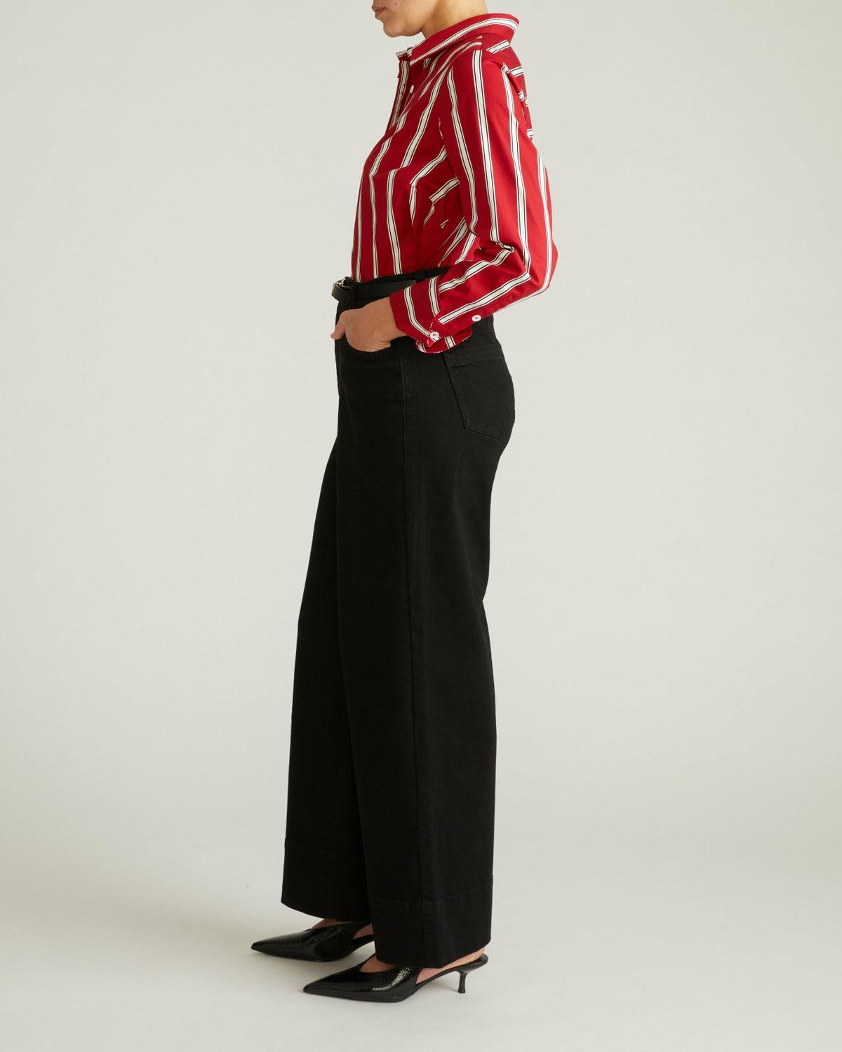 Carrie High Rise Wide Leg Jeans - Jet Black | Universal Standard