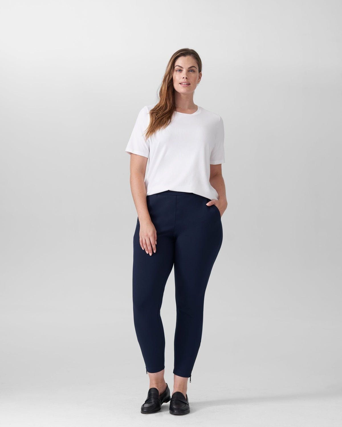 Moro Pocket Signature Ponte Pants - Navy | Universal Standard