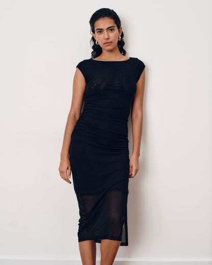Oasis Mesh Dress - Black | Universal Standard
