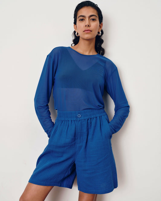 Luxe Cotton Gauze Beach Short - Ultramarine | Universal Standard