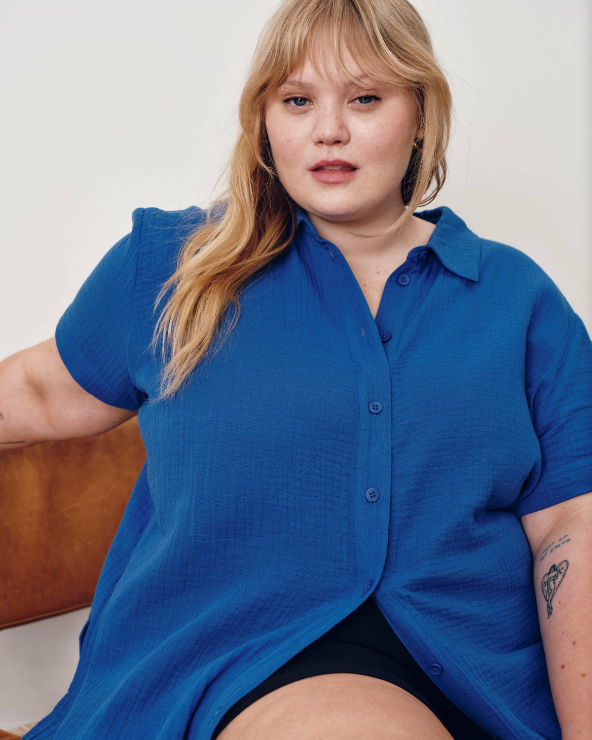 Luxe Cotton Gauze Beach Shirt - Ultramarine | Universal Standard