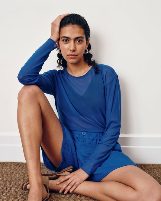 Thames Fog Top - Ultramarine | Universal Standard