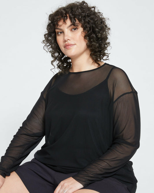 Thames Fog Top - Black | Universal Standard