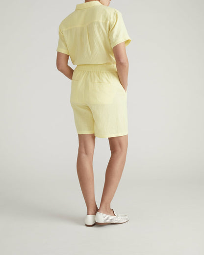 Luxe Cotton Gauze Beach Short - Pale Daffodil | Universal Standard