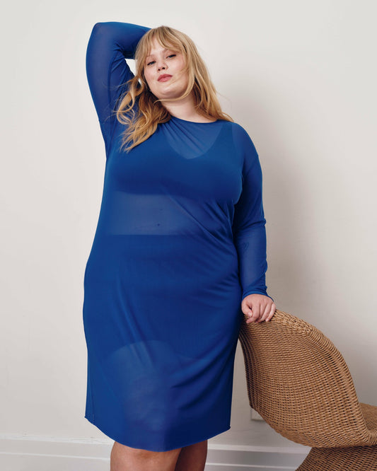 Thames Fog Dress - Ultramarine | Universal Standard