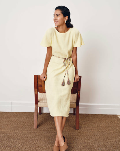 Luxe Cotton Gauze Beach Dress - Pale Daffodil | Universal Standard