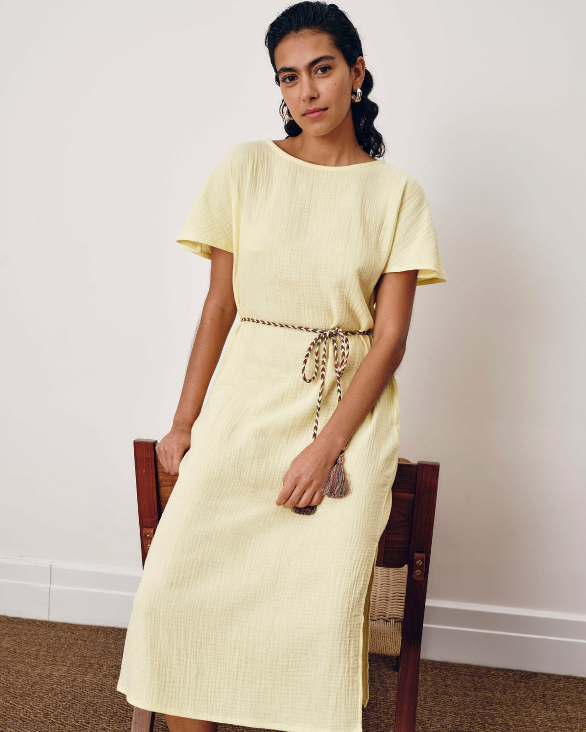 Luxe Cotton Gauze Beach Dress - Pale Daffodil | Universal Standard