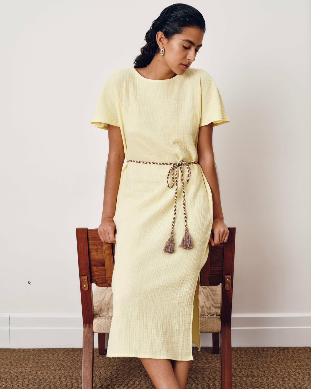 Luxe Cotton Gauze Beach Dress - Pale Daffodil | Universal Standard