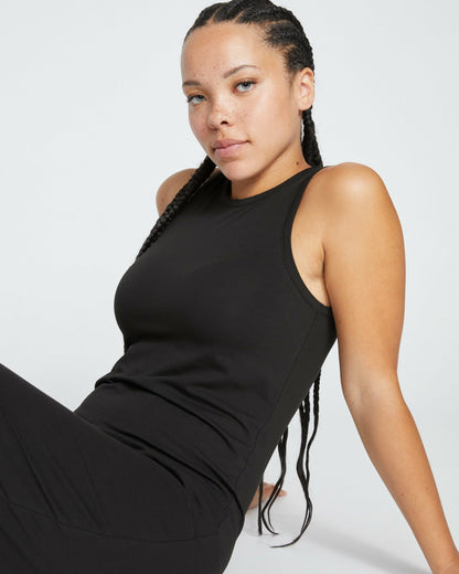 Cai High Neck Tank Dress - Black | Universal Standard