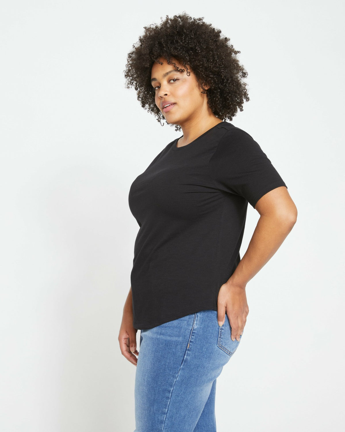 Light-As-Air Tee Rex - Black | Universal Standard