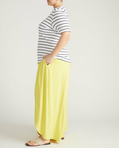 Classic Ribbed Tee - Nautical Navy Stripe | Universal Standard