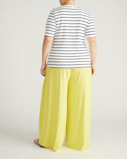 Classic Ribbed Tee - Nautical Navy Stripe | Universal Standard