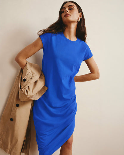 Iconic Geneva Dress - Lapis | Universal Standard