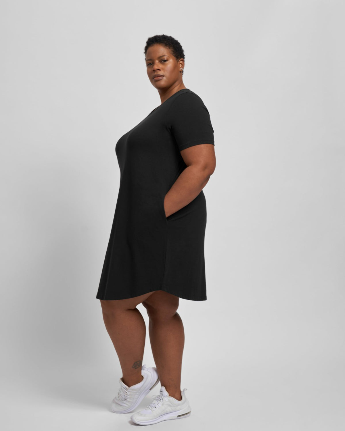 Halie T-Shirt Dress - Black | Universal Standard