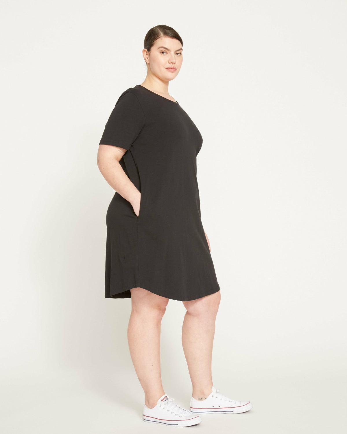 Halie T-Shirt Dress - Black | Universal Standard