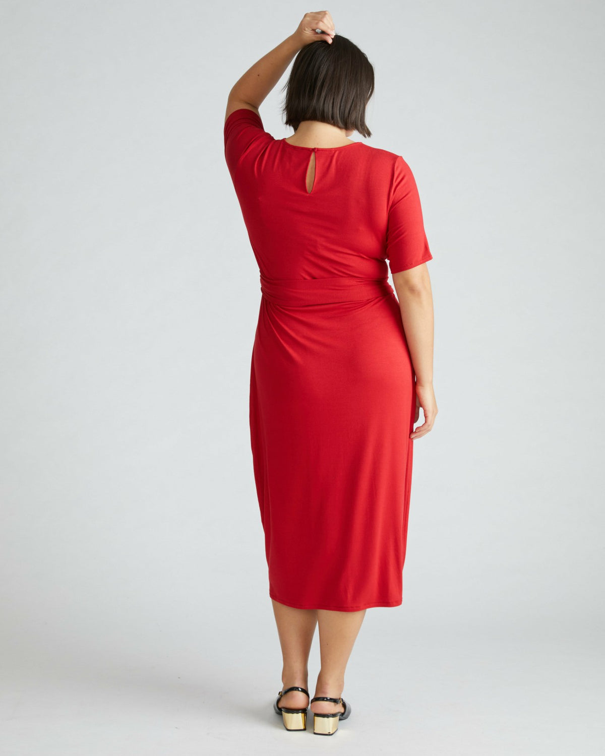 Delilah Liquid Jersey Dress - New York Red | Universal Standard