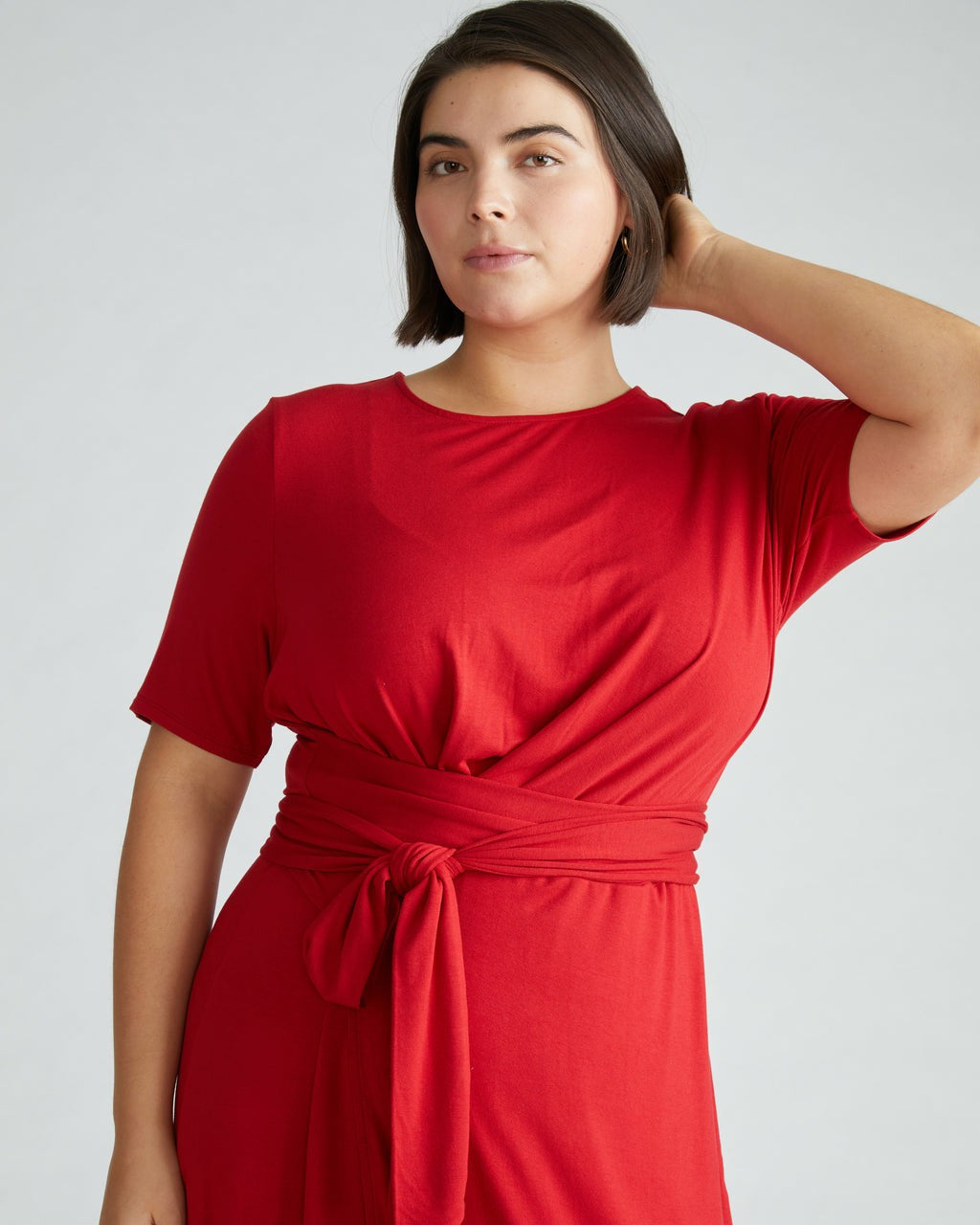 Delilah Liquid Jersey Dress - New York Red | Universal Standard