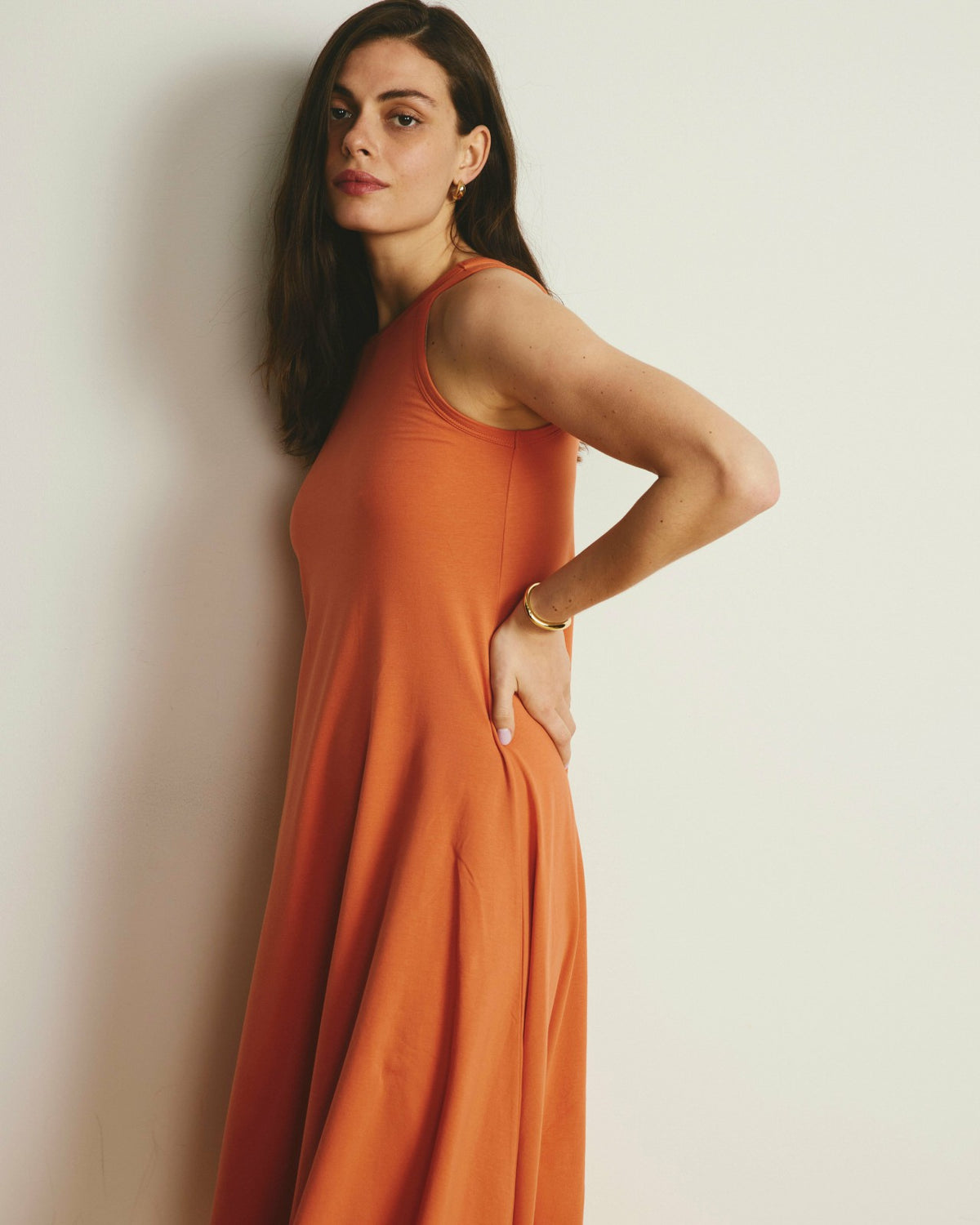 Sardinia Tank Dress - Italian Orange | Universal Standard