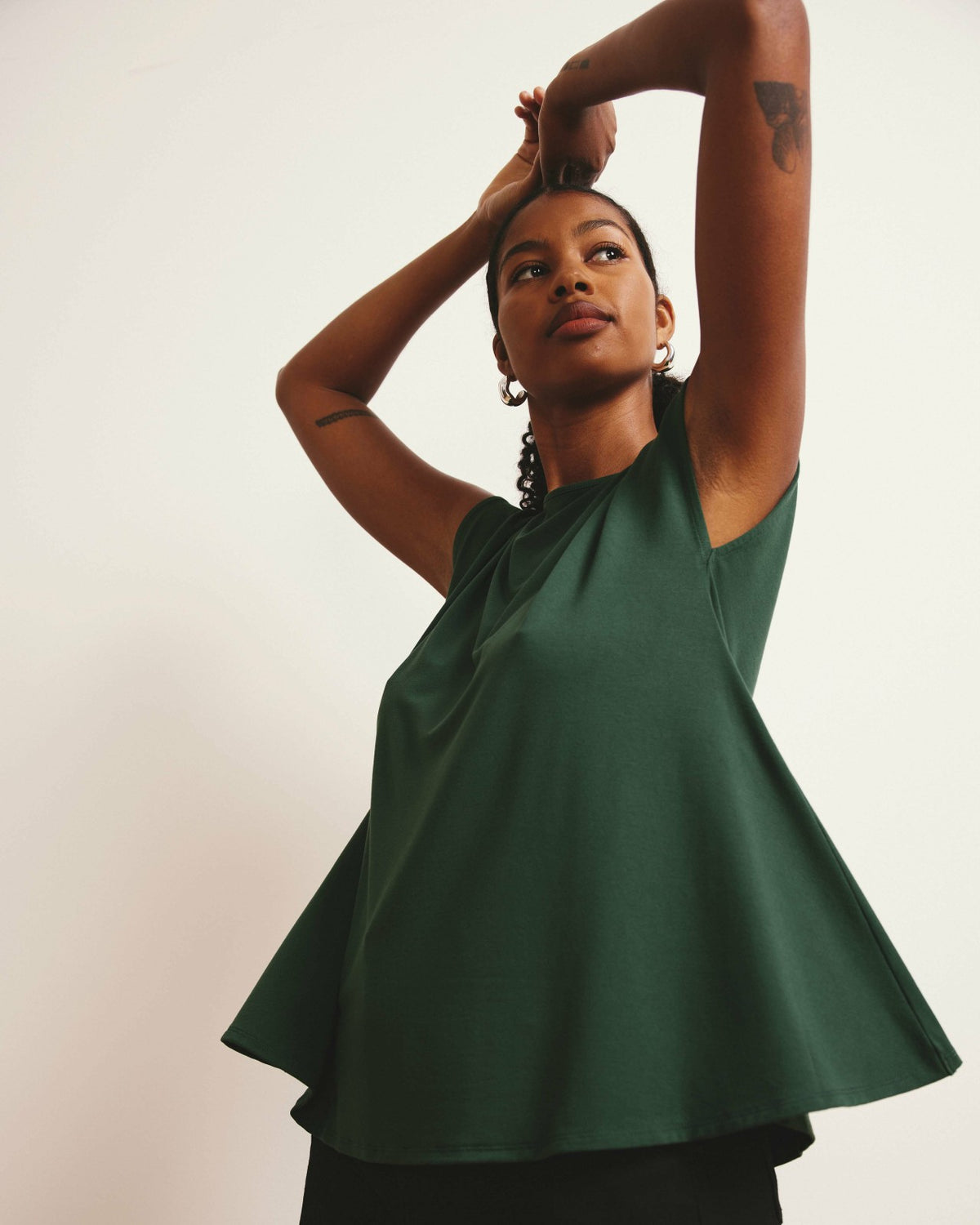 Heatwave Divine Jersey Flared Top - Conifer | Universal Standard