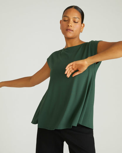 Heatwave Divine Jersey Flared Top - Conifer | Universal Standard