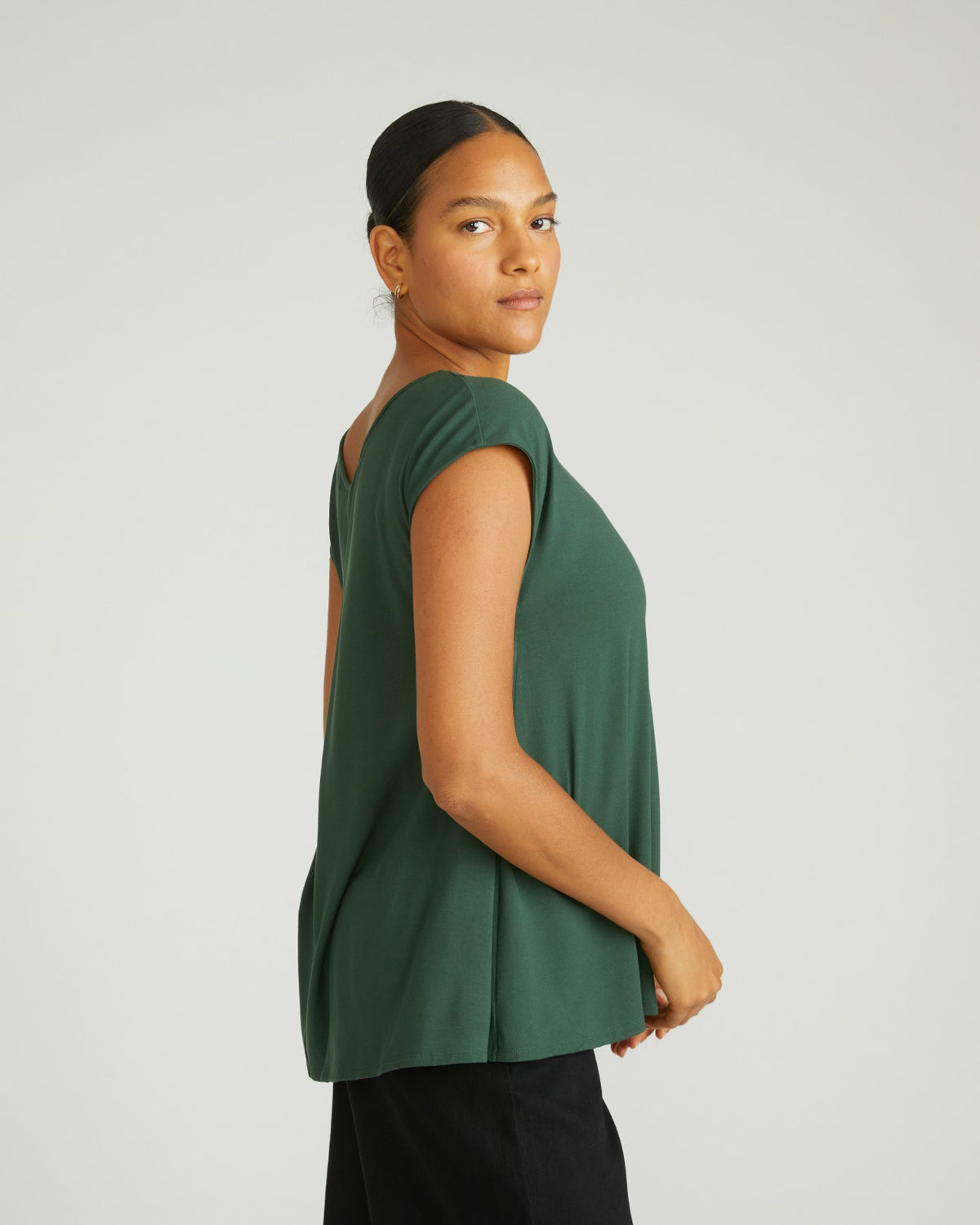 Heatwave Divine Jersey Flared Top - Conifer | Universal Standard