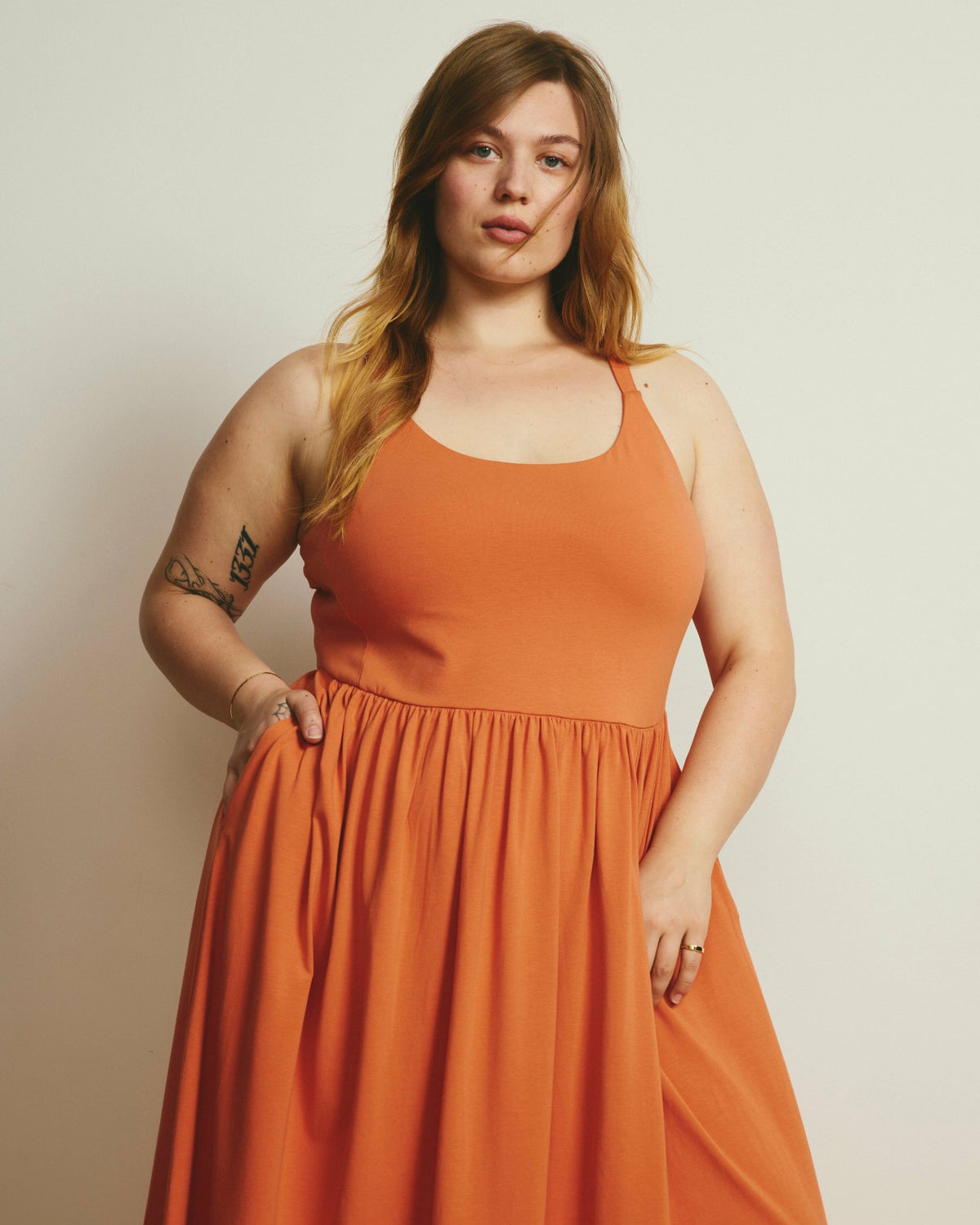 Cayo Cami Dress - Italian Orange | Universal Standard
