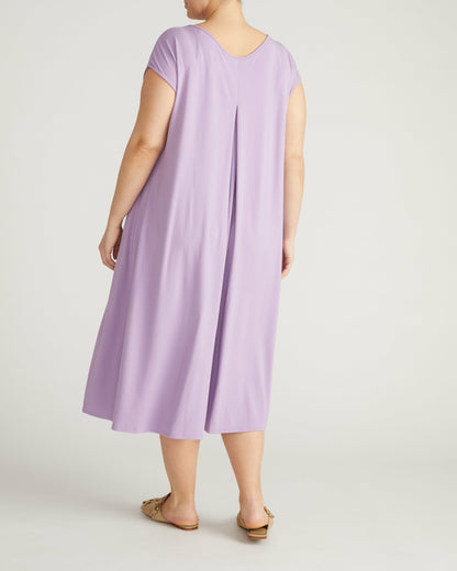 Capri Divine Jersey Flared Dress - Spring Iris | Universal Standard