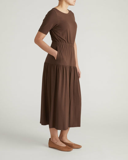 Thea Divine Jersey Midi Dress - Peppercorn | Universal Standard
