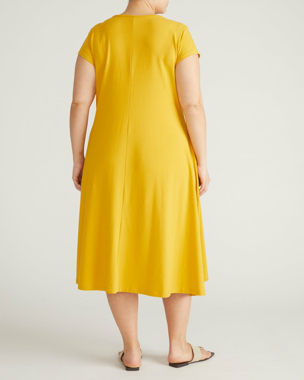 Danna Jersey Dress - Goldenrod | Universal Standard