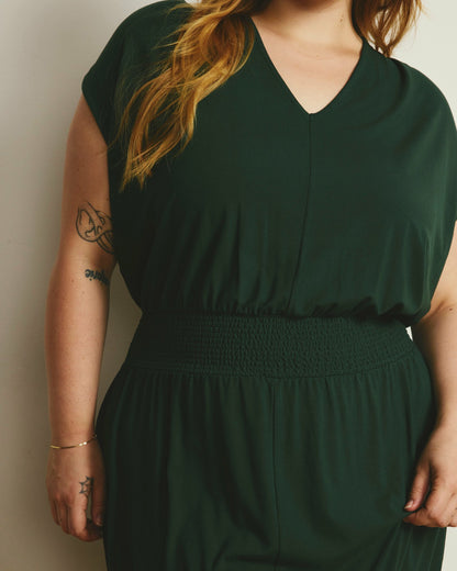 Tish Divine Jersey Kaftan - Conifer | Universal Standard
