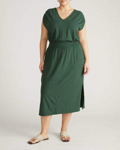 Tish Divine Jersey Kaftan - Conifer | Universal Standard