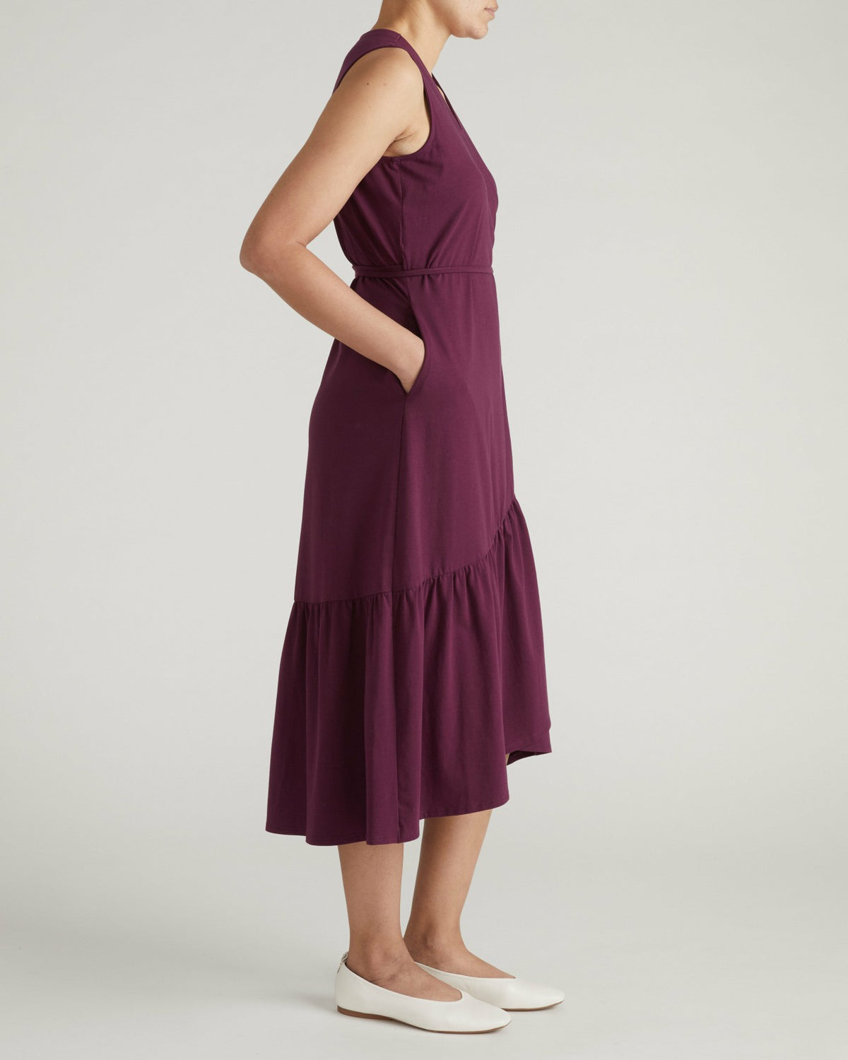 Tiered Twirl Wrap Dress - Gamay | Universal Standard