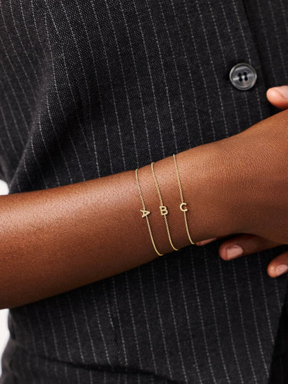 Ana Luisa Initial Bracelet - Letter Bracelet | Universal Standard