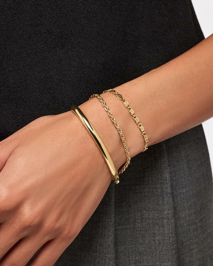 Ana Luisa Bangle Bracelet - Brynley Two Tone | Universal Standard