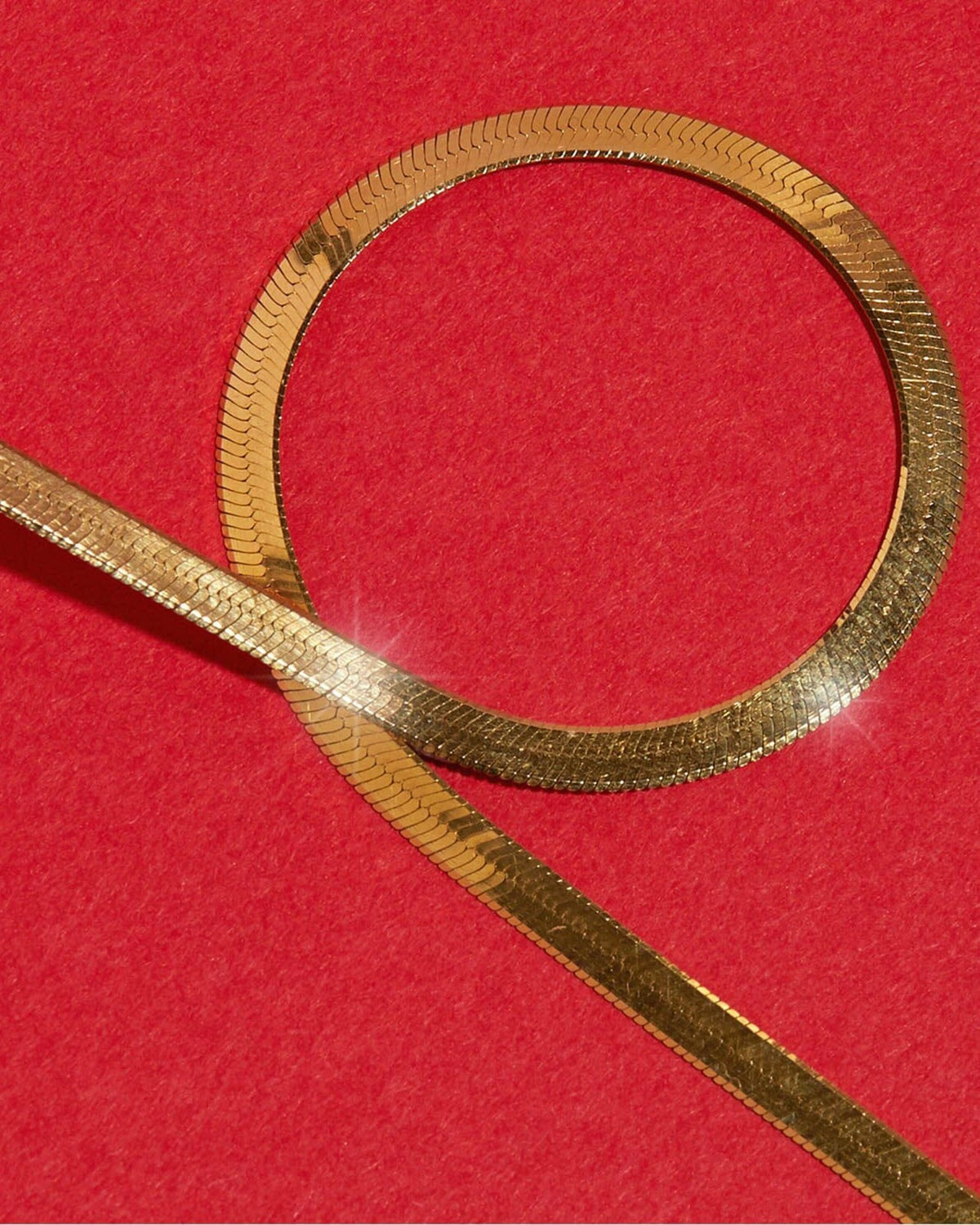 Aurate Gold Herringbone Chain Necklace | Universal Standard
