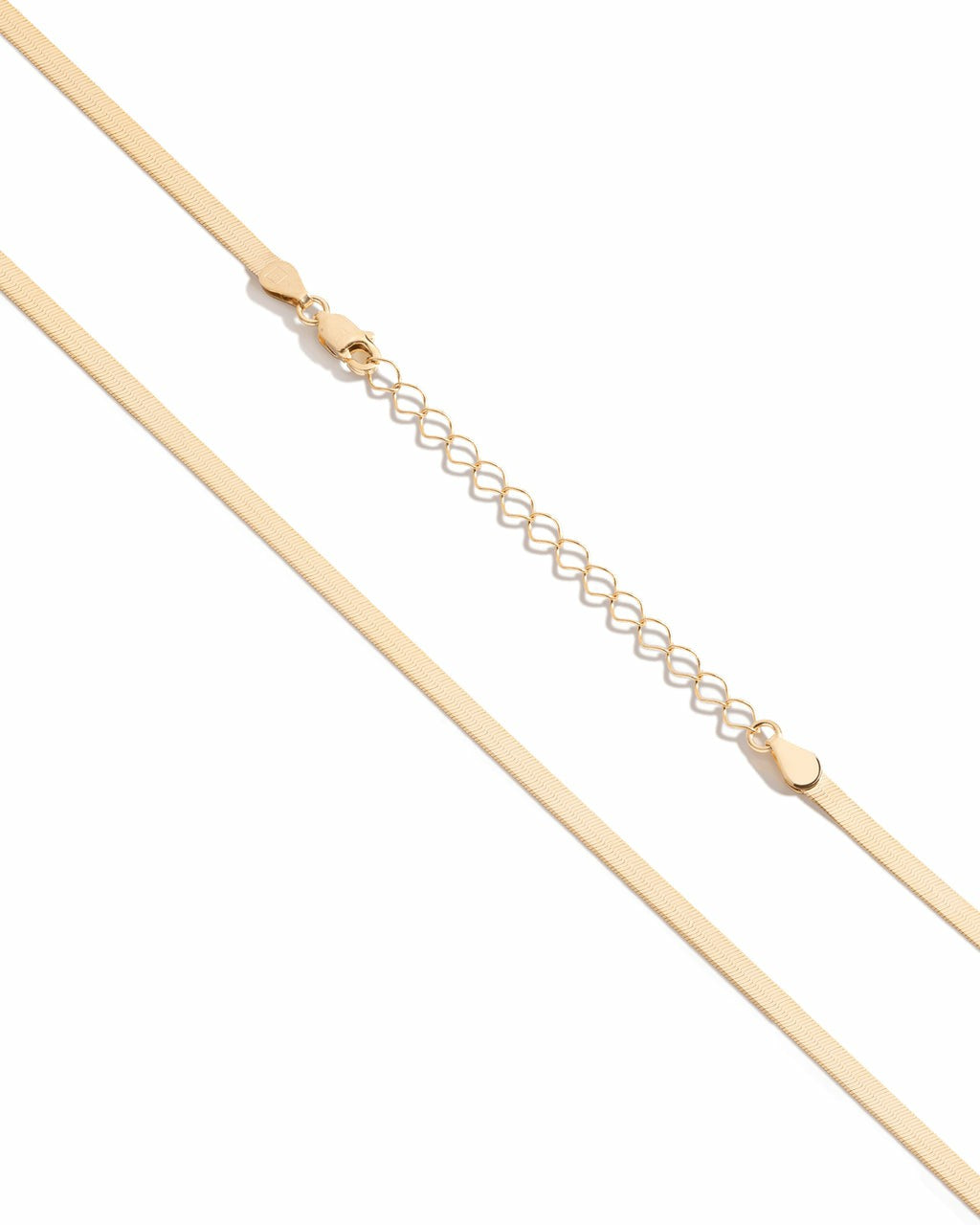Aurate Gold Herringbone Chain Necklace | Universal Standard