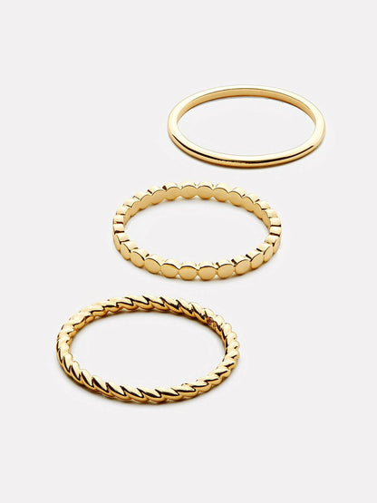 Ana Luisa Gold Ring Set - Adrianna Set | Universal Standard