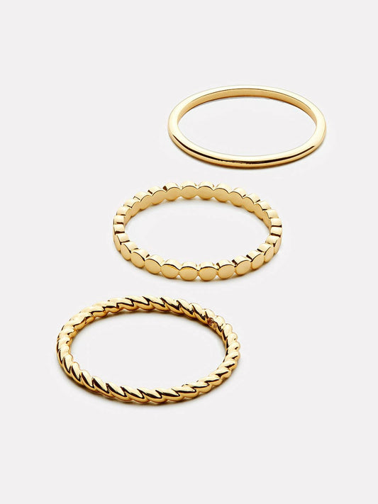 Ana Luisa Gold Ring Set - Adrianna Set | Universal Standard