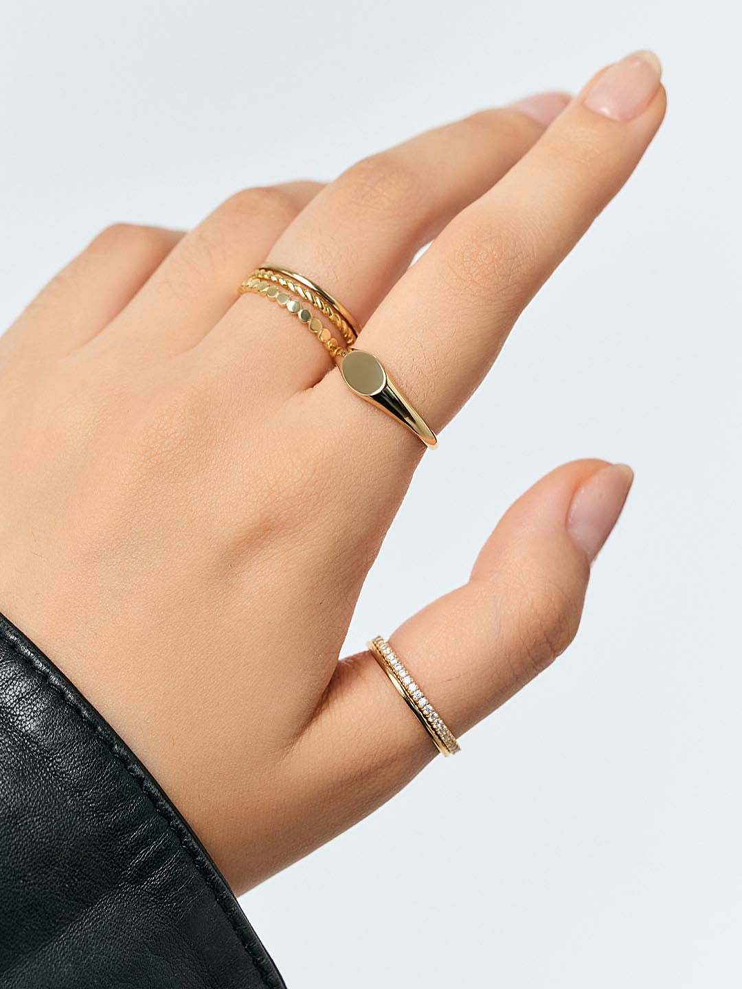 Ana Luisa Gold Ring Set - Adrianna Set | Universal Standard