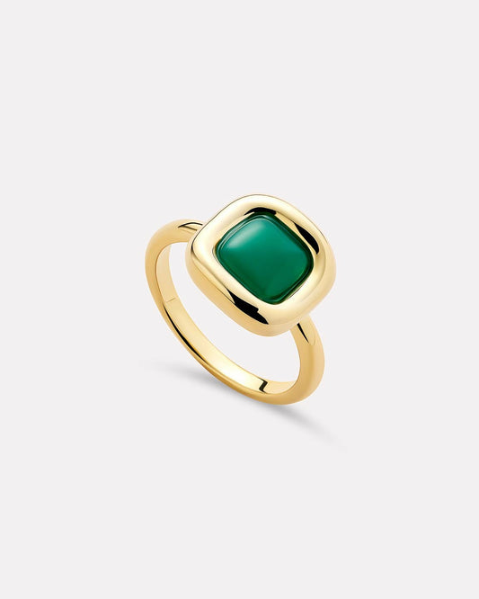 Ana Luisa Statement Ring - Clara Ring Green Onyx | Universal Standard