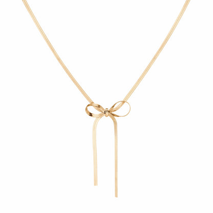 Aurate Herringbone Bow Choker | Universal Standard