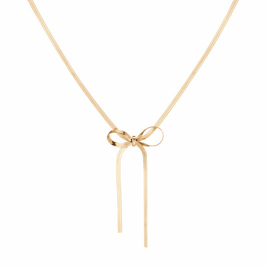 Aurate Herringbone Bow Choker | Universal Standard