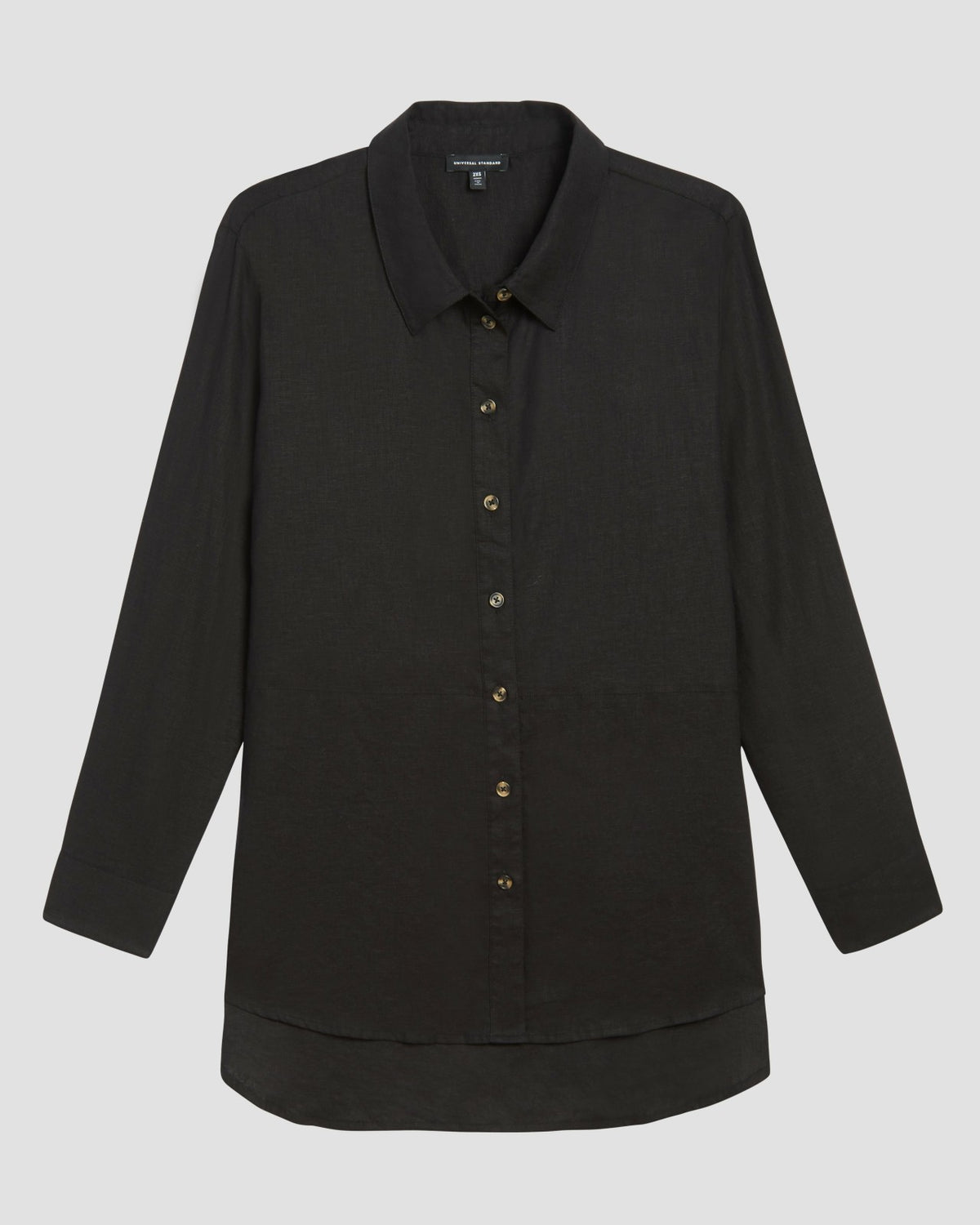 Dawn Linen Blend Hi Low Tunic - Black | Universal Standard